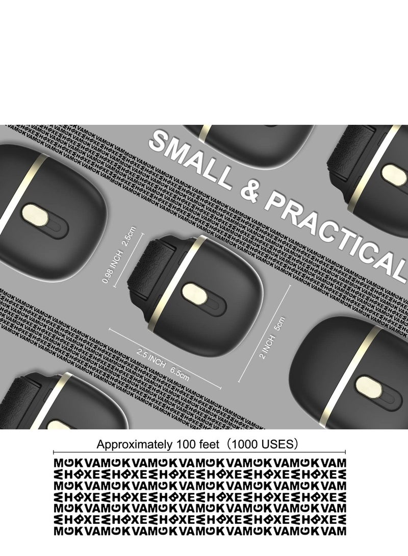 KASTWAVE طوابع دوارة لحماية الهوية، عبوة واحدة - ختم حماية واسع من سرقة الهوية، ختم لفة الخصوصية، بكرة حماية من سرقة الهوية لحجب الهوية - سرية الخصوصية ومانع العناوين (أسود) - Image 4