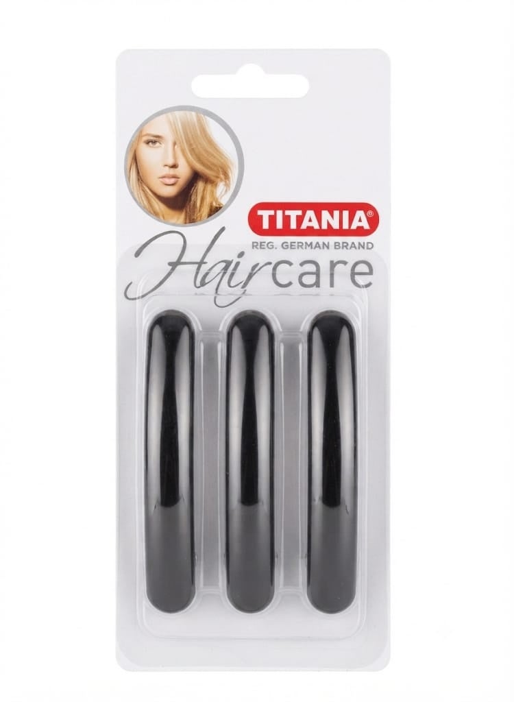 TITANIA Black French hair clip (3 pieces) - Image 1