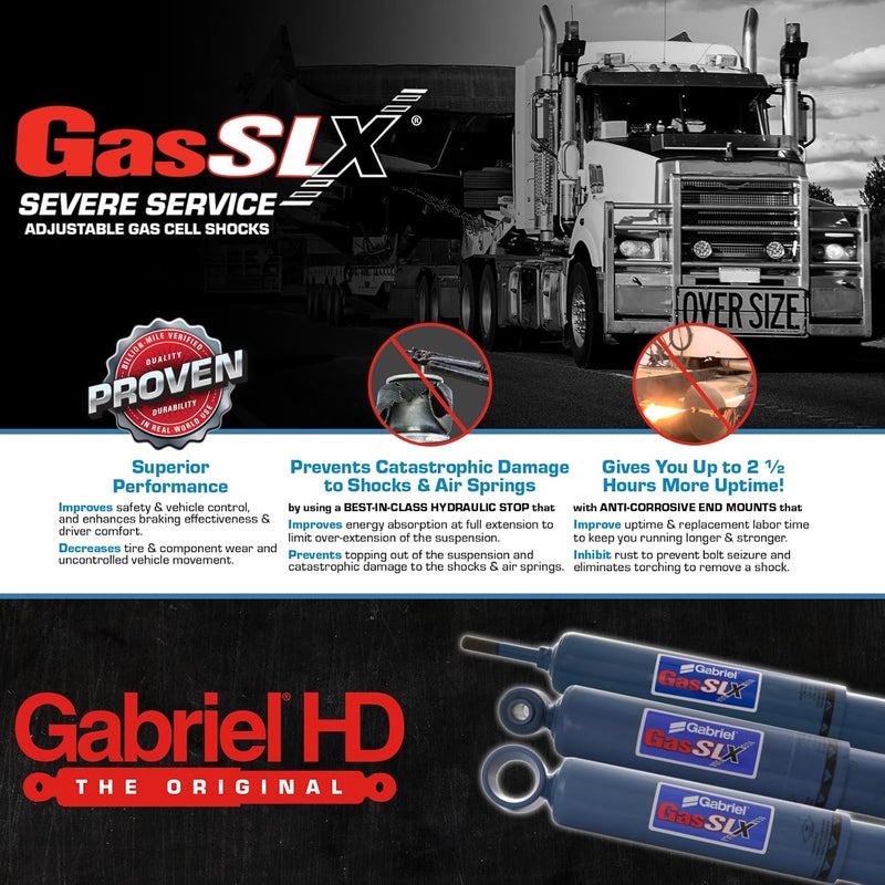 Gabriel GasSLX Heavy Duty Adjustable Shock Absorber - Image 2