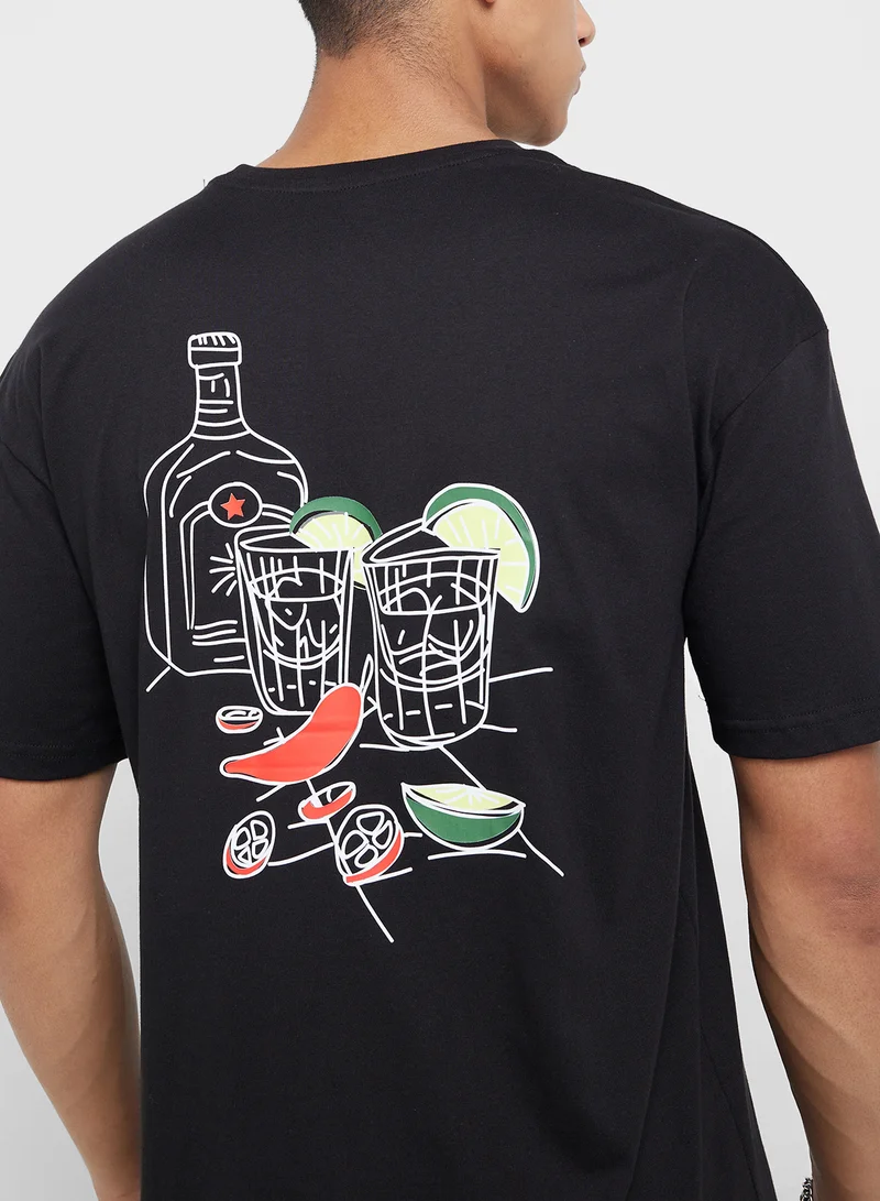 Seventy Five Oversized Graphic T-Shirt