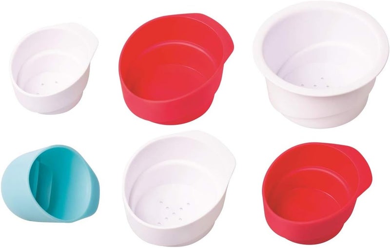 Ubbi Lighthouse Stacking Cups Bath Toys, Includes 6 Cups, Toddler Bathtub Toys, Dishwasher Safe Toddler Toys - Image 2