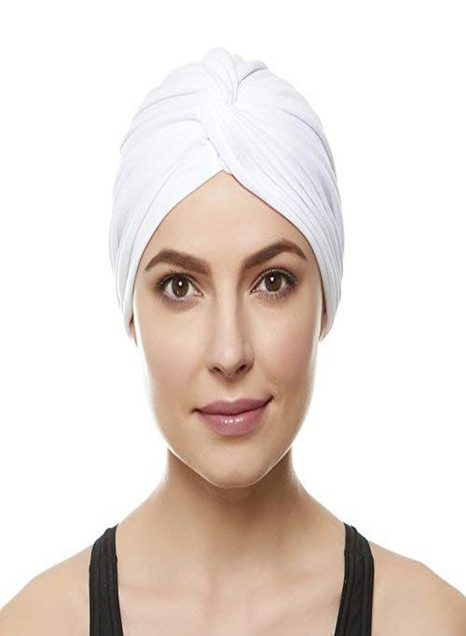 Beemo Women’s Swim Bathing Turban - White - Image 3