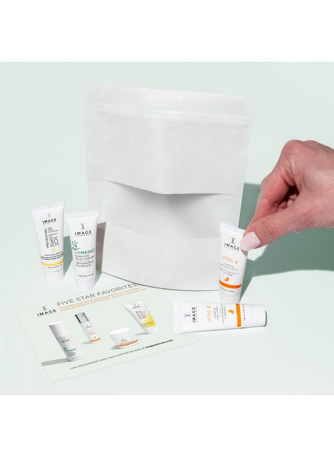IMAGE SKINCARE IMAGE Skincare, Five Star Favorites Introductory Skin Care 4 Step Regimen Set for Brighter, Healthier Looking Skin, Discovery Size  - Image 2