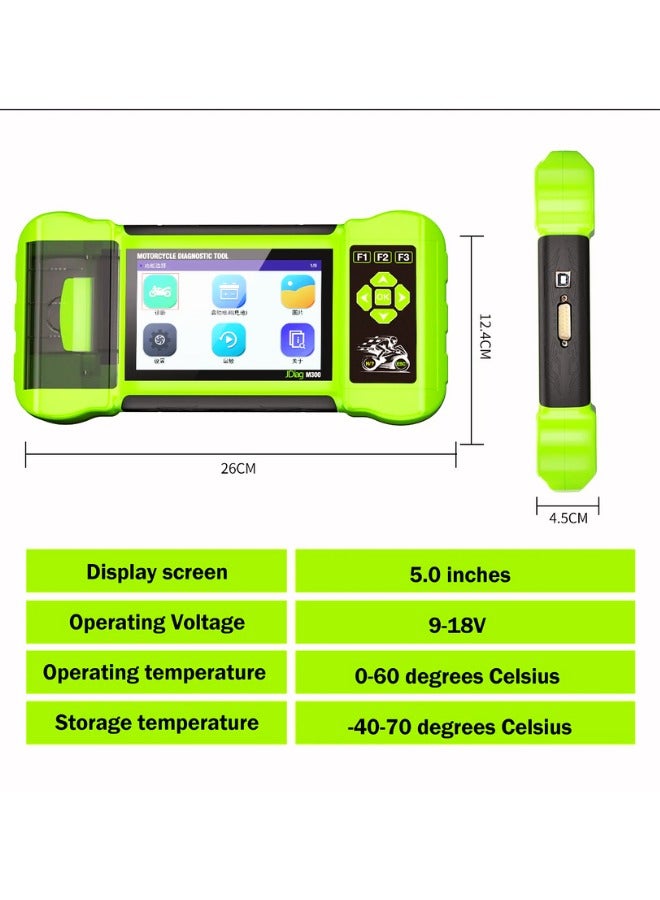 JDiag M300 Motorcycle Diagnostic Scanner Helps the Technician to Diagnose Problems and Make Repairs Faster Code Reader Scan Tool - Image 4