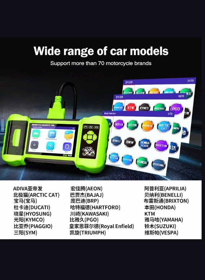 JDiag M300 Motorcycle Diagnostic Scanner Helps the Technician to Diagnose Problems and Make Repairs Faster Code Reader Scan Tool - Image 5