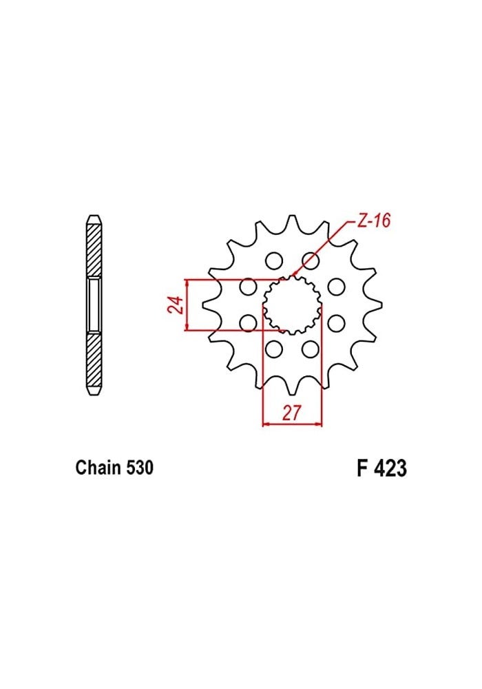 Wivplex 530 Motorcycle Front Sprocket for Suzuki GSX-R1000 - Image 2