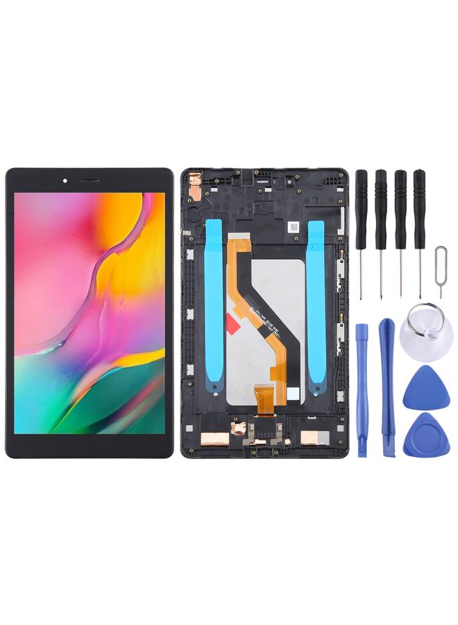 erorex Replacement For Samsung Galaxy Tab A 8.0 2019 SM-T295 LTE Edition Original LCD Screen Digitizer Full Assembly with Frame Black - Image 1