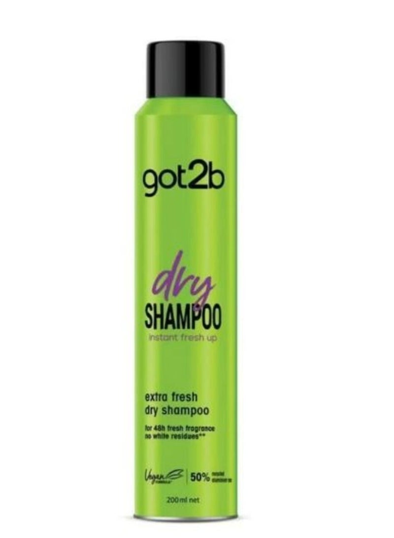 Schwarzkopf GOT2B Fresh It Up Dry Shampoo - Clean & Crisp, 200 ML