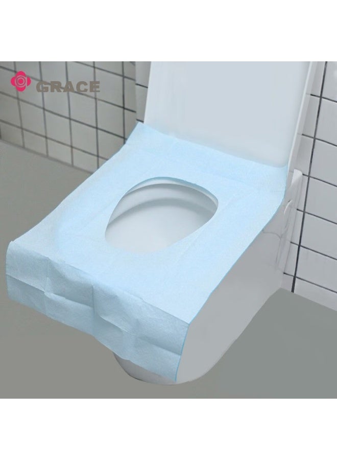 Grace Jieliya Disposable Toilet Seat Covers, Travel Adhesive, Waterproof Seat Protectors For Hotels, Large Size 40cm*60cm*10 Pieces - Image 3