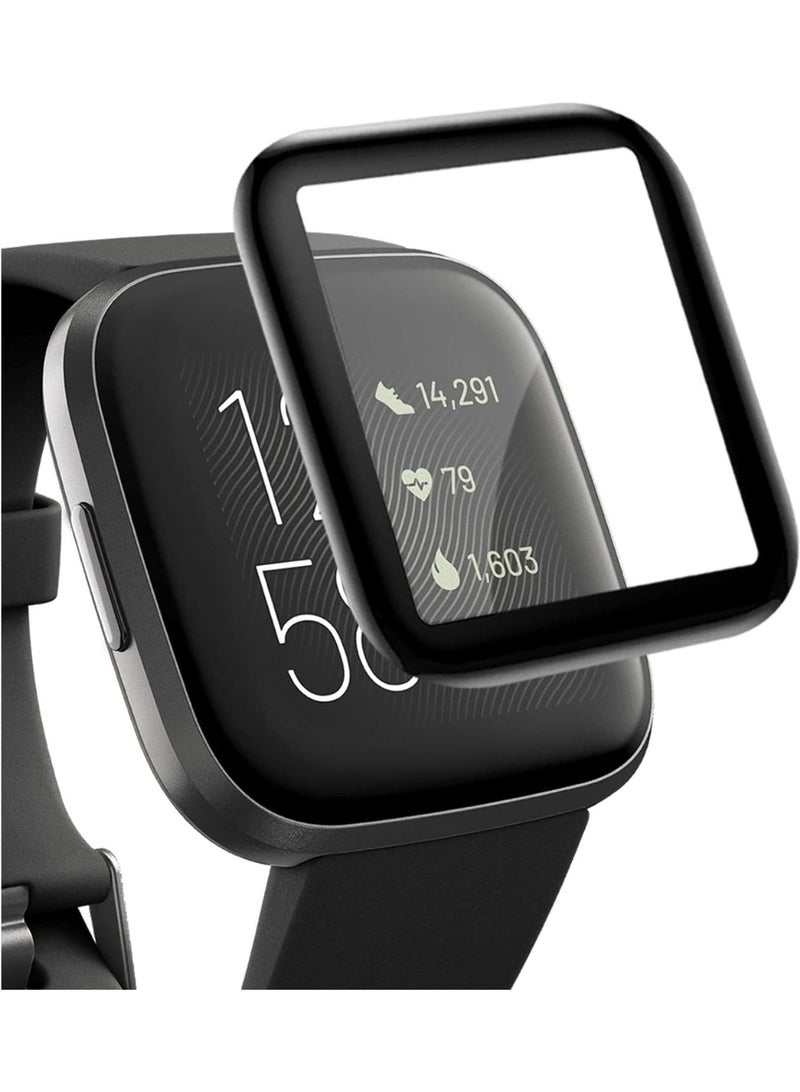 واقي شاشة ثلاثي الأبعاد ذو حواف ناعمة منحنية [مضاد للخدش] [خالٍ من الفقاعات] [مقاوم للكسر] [عالي الحساسية] (ليس زجاجيًا) لجهاز Imlab W02 - Image 1