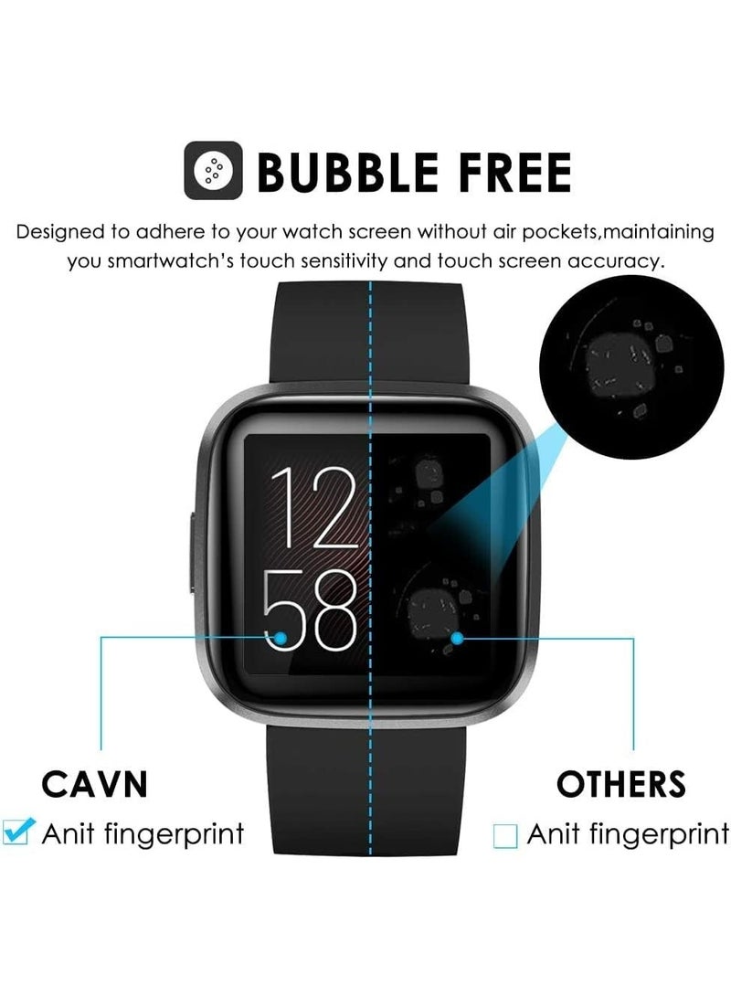 واقي شاشة ثلاثي الأبعاد ذو حواف ناعمة منحنية [مضاد للخدش] [خالٍ من الفقاعات] [مقاوم للكسر] [عالي الحساسية] (ليس زجاجيًا) لجهاز Imlab W02 - Image 3