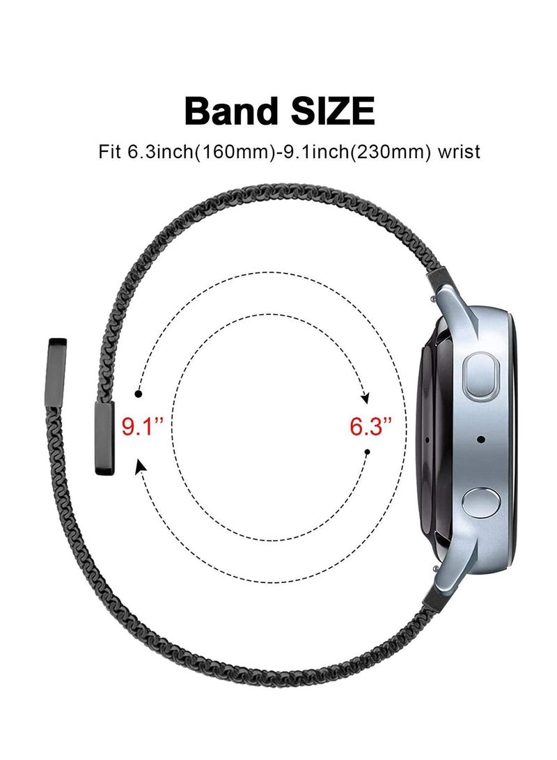 Y&D Metal Band Compatible For Samsung Galaxy Watch 4 Stainless Steel Replacement for Women Men - Image 4