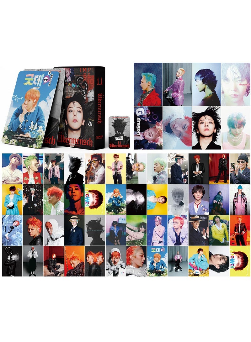 NIBEMINENT 55 Pcs Kpop G-DRAGON Übermensch Lomo Cards Card For Fans Collection Gifts - Image 1