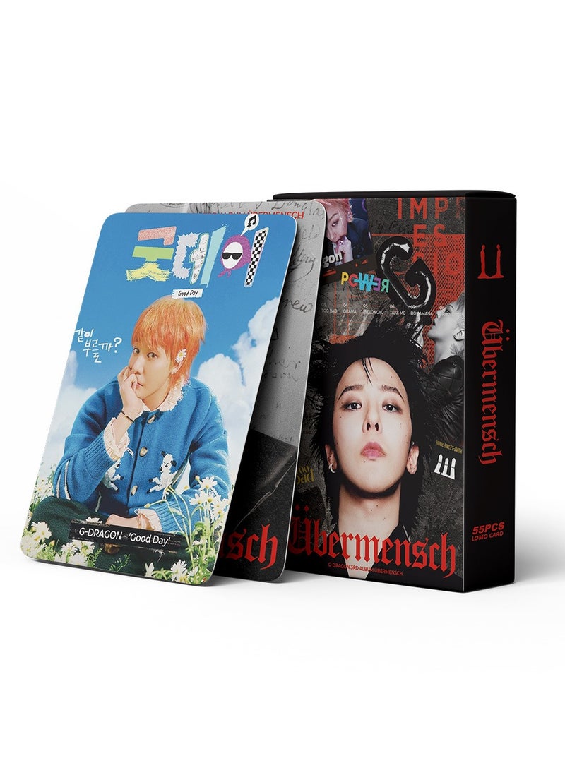 NIBEMINENT 55 Pcs Kpop G-DRAGON Übermensch Lomo Cards Card For Fans Collection Gifts - Image 3