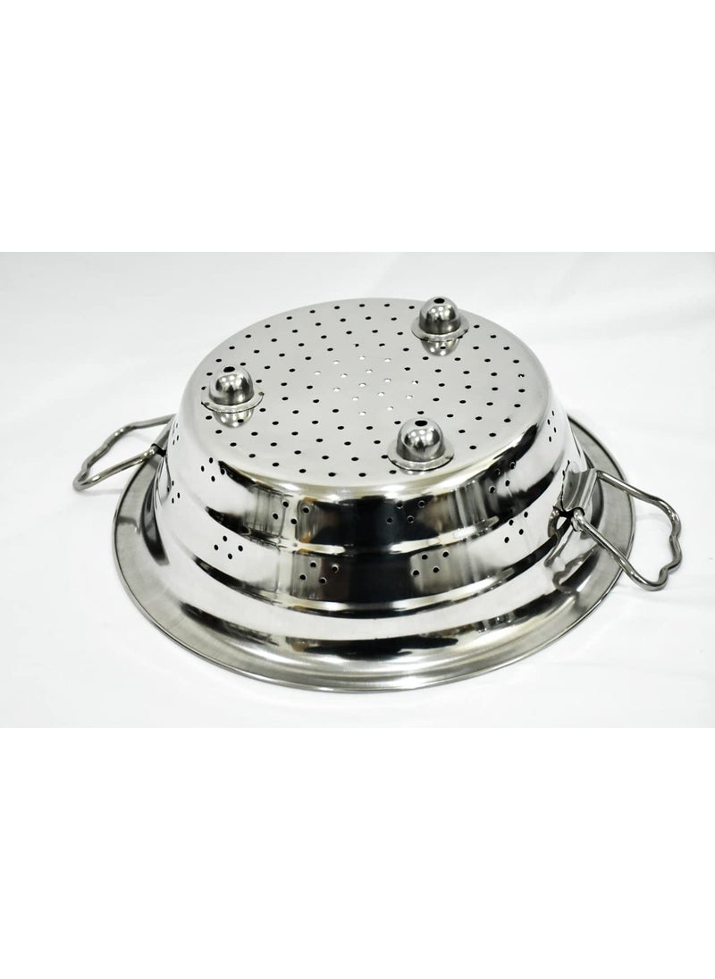 Sonanshi Sonanshi Stainless Steel Colander StrainerDrainer with Handle for FruitsVegetableNoodlesPastaBeansGrainsWashing Filter Basket for Kitchen 13 Inch  - Image 3