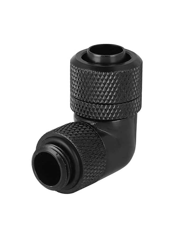 Black 90 Degree G1 4 Thread Computer Water Cooling Fitting Thin Fast Elbow 9 5x12 7mm - Image 1