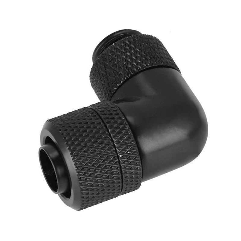 Black 90 Degree G1 4 Thread Computer Water Cooling Fitting Thin Fast Elbow 9 5x12 7mm - Image 3