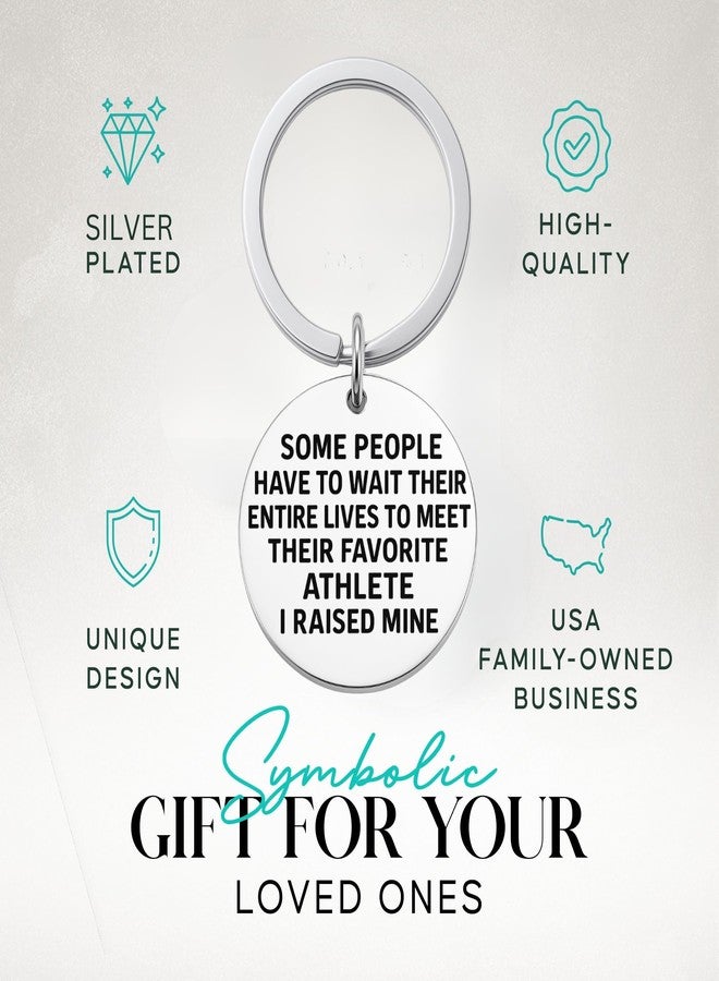 Infinity Collection Mom Dad Keychain - Favorite Athlete Quote Keychain for Sports Parents, Gifts for Football Baseball Soccer Basketball Volleyball Softball Hockey Moms & Dads - Image 2