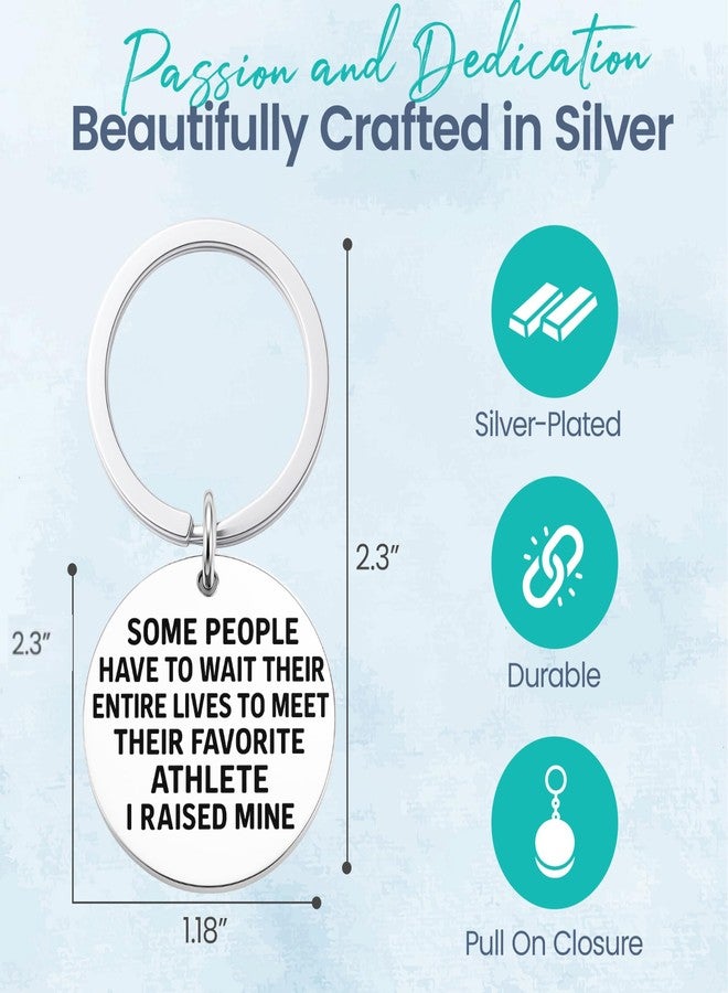 Infinity Collection Mom Dad Keychain - Favorite Athlete Quote Keychain for Sports Parents, Gifts for Football Baseball Soccer Basketball Volleyball Softball Hockey Moms & Dads - Image 4