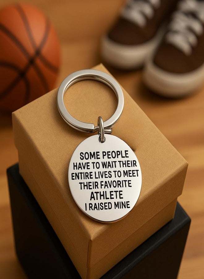 Infinity Collection Mom Dad Keychain - Favorite Athlete Quote Keychain for Sports Parents, Gifts for Football Baseball Soccer Basketball Volleyball Softball Hockey Moms & Dads - Image 3