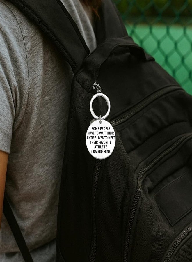 Infinity Collection Mom Dad Keychain - Favorite Athlete Quote Keychain for Sports Parents, Gifts for Football Baseball Soccer Basketball Volleyball Softball Hockey Moms & Dads - Image 5