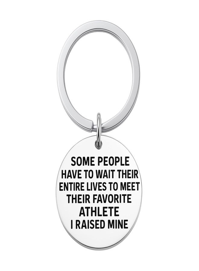 Infinity Collection Mom Dad Keychain - Favorite Athlete Quote Keychain for Sports Parents, Gifts for Football Baseball Soccer Basketball Volleyball Softball Hockey Moms & Dads - Image 1