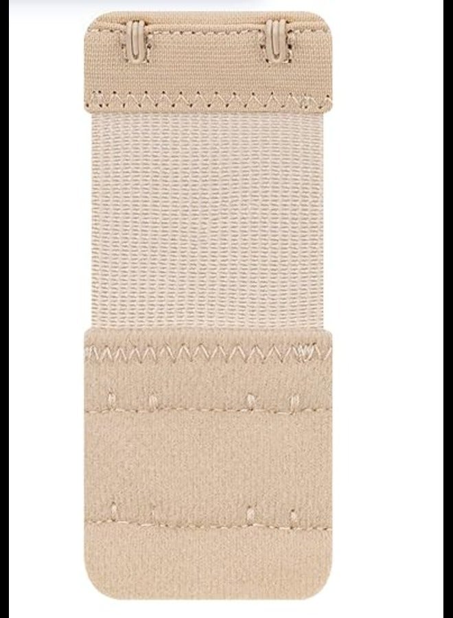 ITALO Women Polyester Bra Extender 2-Hook -2Eye,Give Life to Your Old Lovely bra's Use Bra Extenders One size Fits all,Brown - Image 1