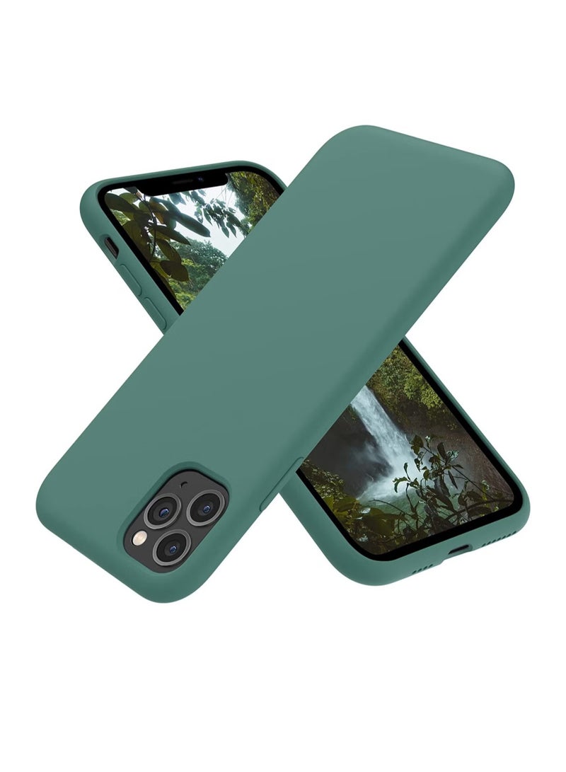 DUSALA iPhone 11 Pro Max Case, Liquid Silicone Phone Case for iPhone 11 Pro Max 6.5 Inch, Colorful Silky-Soft Protective Cover (Green) - Image 1