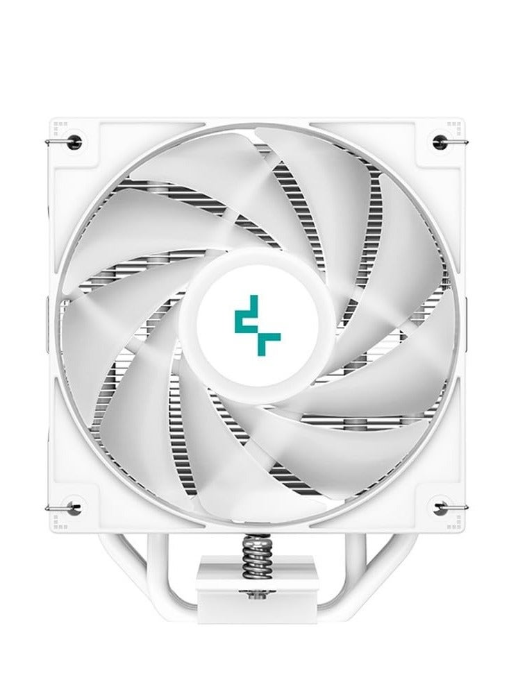 ديب كول Deepcool AG400 WH ARGB كفاءة 4 أنابيب الحرارة مبرد وحدة المعالجة المركزية / مروحة وحدة المعالجة المركزية | دعم Intel LGA1700/1200/1151/1150/1155 وAMD AM5/AM4 - R-AG400-WHANMC-G-2 (أبيض) - Image 4