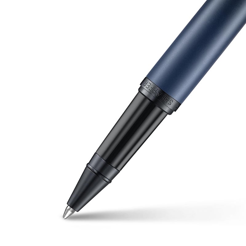 SHEAFFER قلم شيفر Vfm E9429 أزرق غير لامع مع حواف سوداء غير لامعة Rb - Image 3
