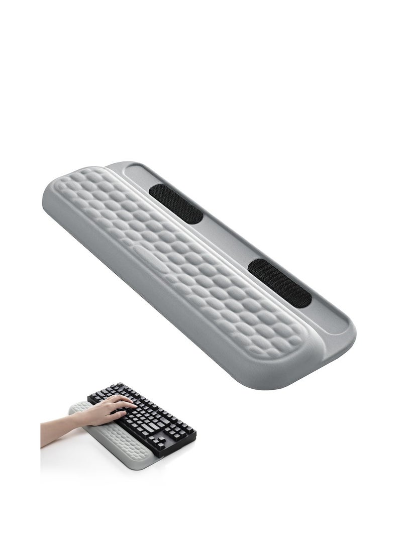 SYOSI Keyboard Wrist Rest with Stickers, Keyboard Wrist Rest, Mechanical Keyboard Support Pad, Soft Memory Foam Wrist Support, Keyboard Hand Rest Pad for Wrist Pain Relief, for Computer Office Gaming - Image 1