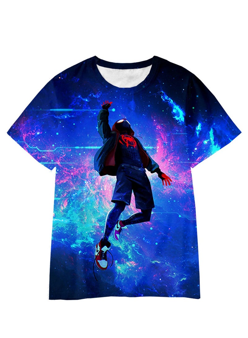 Spider-Man Across the Universe Handsome Loose Pullover T-shirt 3D digital printing personalized breathable T-shirt  - Image 1