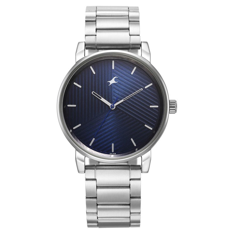 Fastrack Stunners Blue Dial Metal Strap Watch for Guys - Image 1