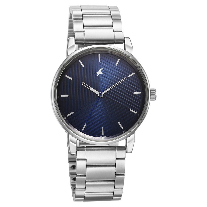 Fastrack Stunners Blue Dial Metal Strap Watch for Guys - Image 2