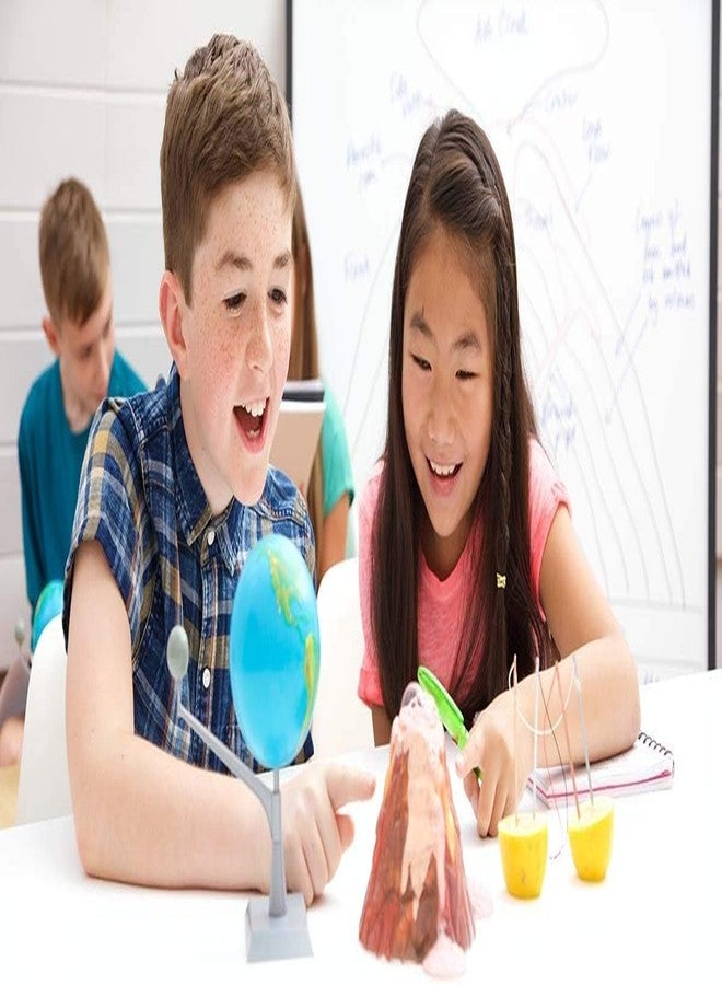 Storio Volcano Eruption DIY Science Kit for Kids | Make Your Own Volcano with Mold, Gypsum & Paint | Fun Learning Activity for Boys & Girls Age 5+ | STEM Educational Experiment Kit - Image 4