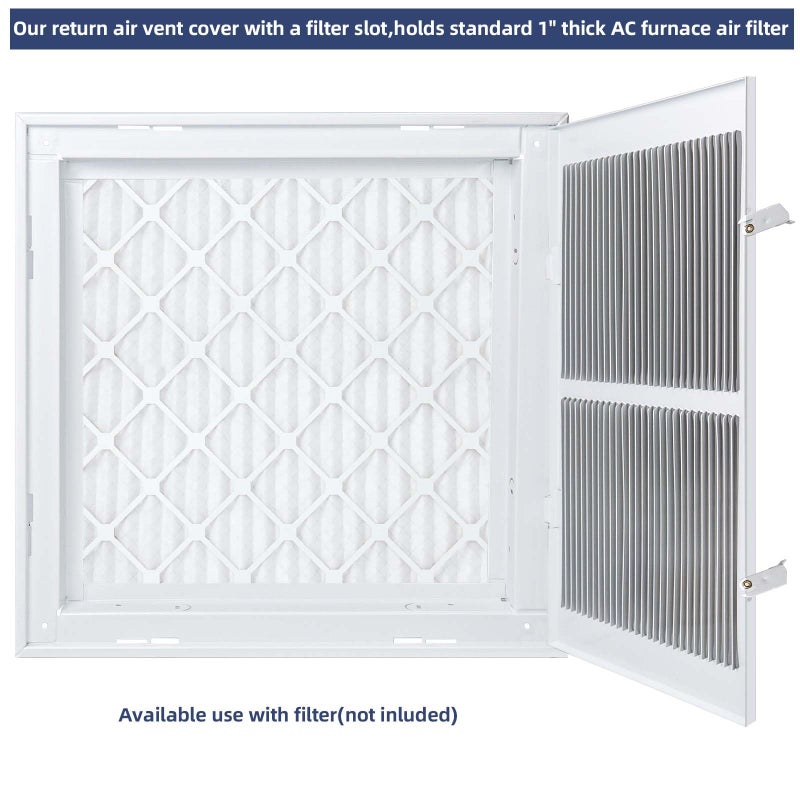 ExcelFu Return Air Grille Vent Cover Grill for Wall and Ceiling,Air Return Vent Cover Fits Duct Opening 20"W x 30"H, HVAC A/C Cold Air Intake Grille - Image 5