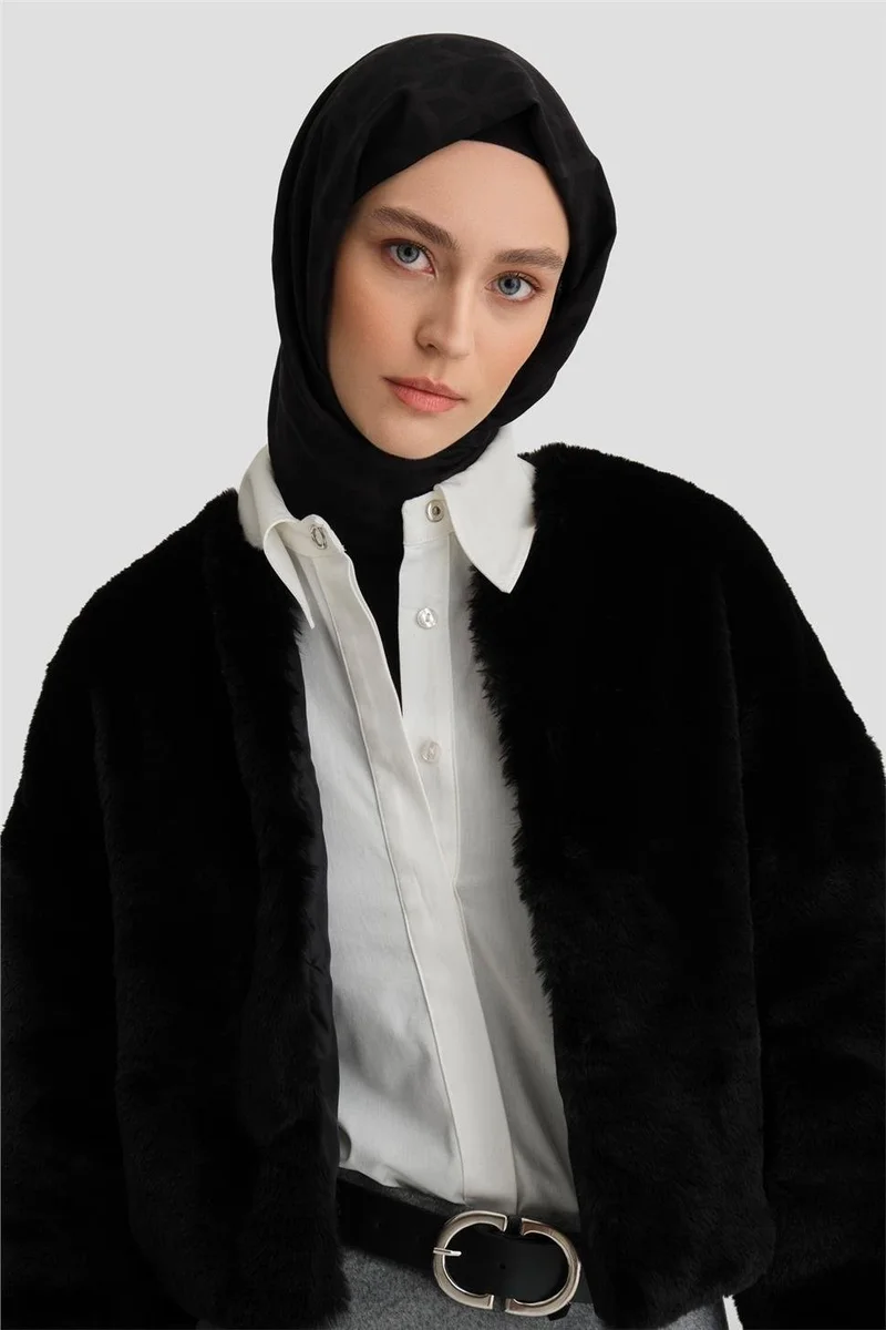 ARMINE Fur Coat 24K7610 Black