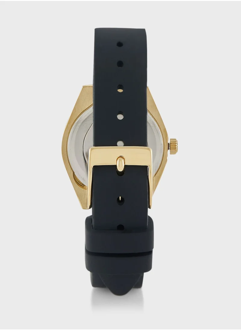 GUESS Mini Luna Silicone Strap Analog Watch