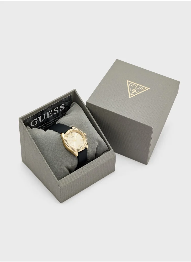 GUESS Mini Luna Silicone Strap Analog Watch