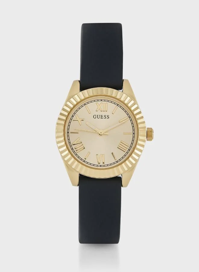 GUESS Mini Luna Silicone Strap Analog Watch