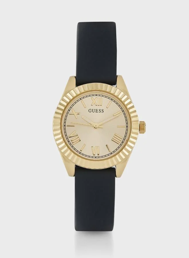 GUESS Mini Luna Silicone Strap Analog Watch
