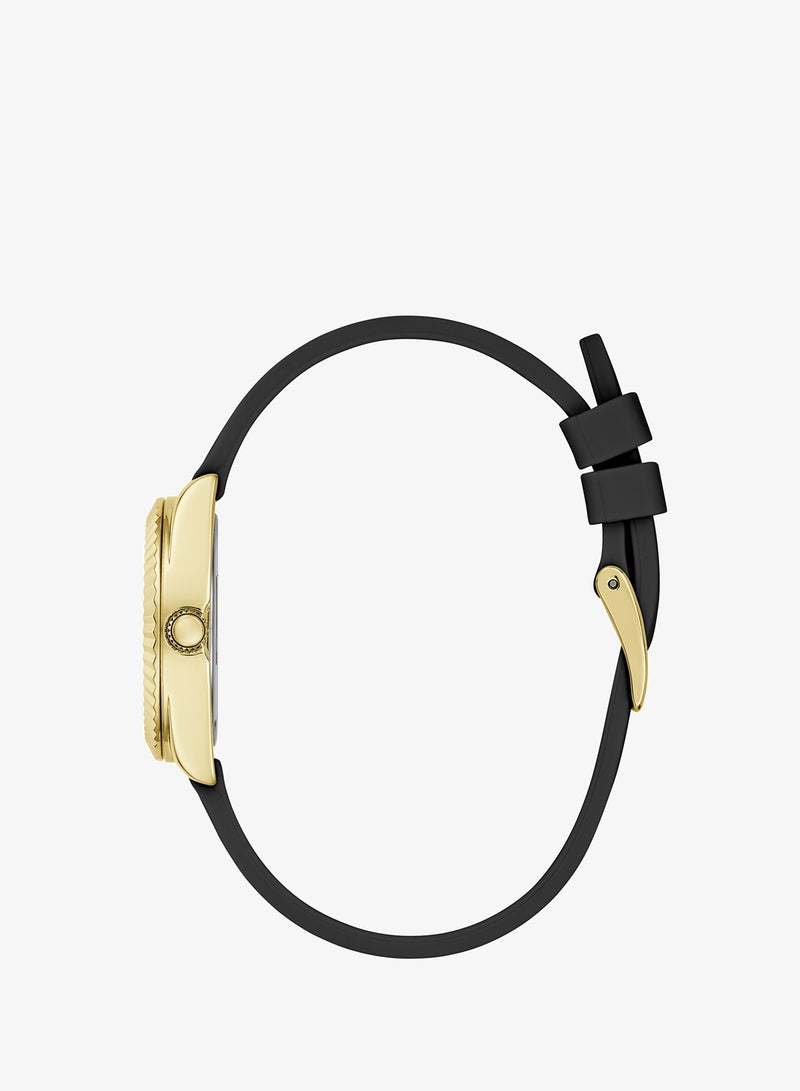 GUESS Mini Luna Silicone Strap Analog Watch - Image 3