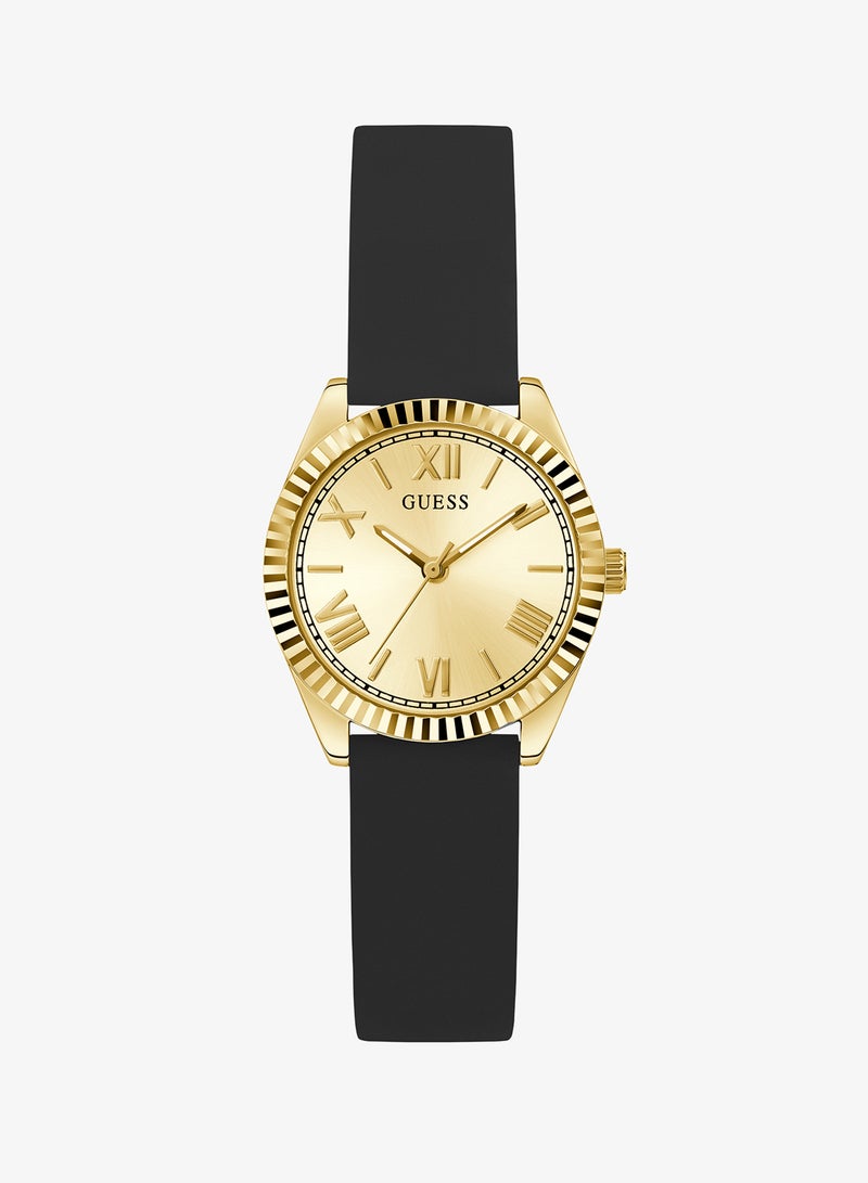 GUESS Mini Luna Silicone Strap Analog Watch - Image 1