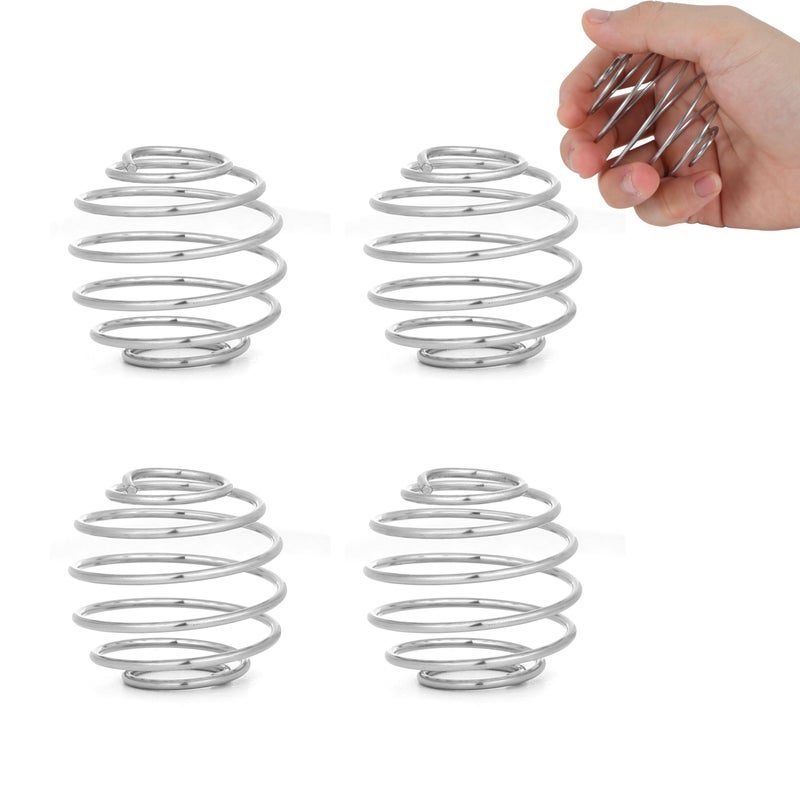 BooMetCheer 4 Pcs 21Inch Large Size Shaker Balls for Protein ShakesMilkshake and Salad Dressing304 Stainless Steel Shaker Ball