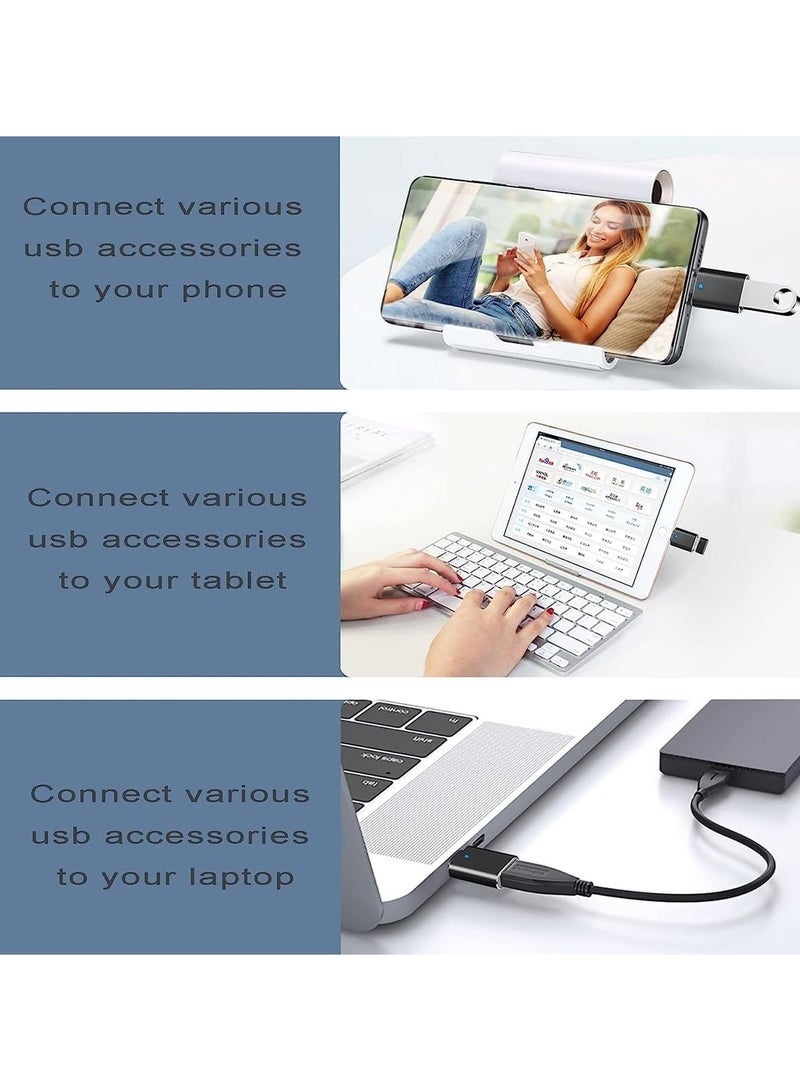 Hugifts USB C to USB Adapter 3.0, OTG Converter for Macbook Pro Laptop Ipad Air - Image 3