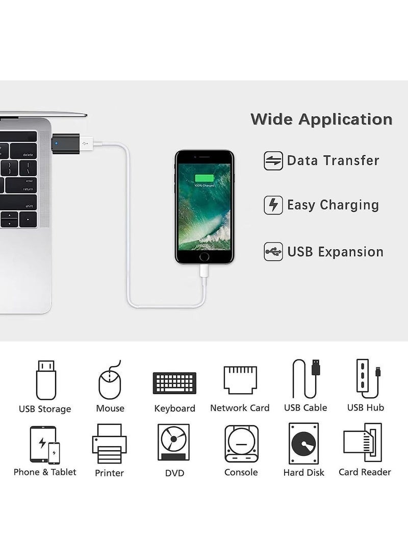 Hugifts USB C to USB Adapter 3.0, OTG Converter for Macbook Pro Laptop Ipad Air - Image 2