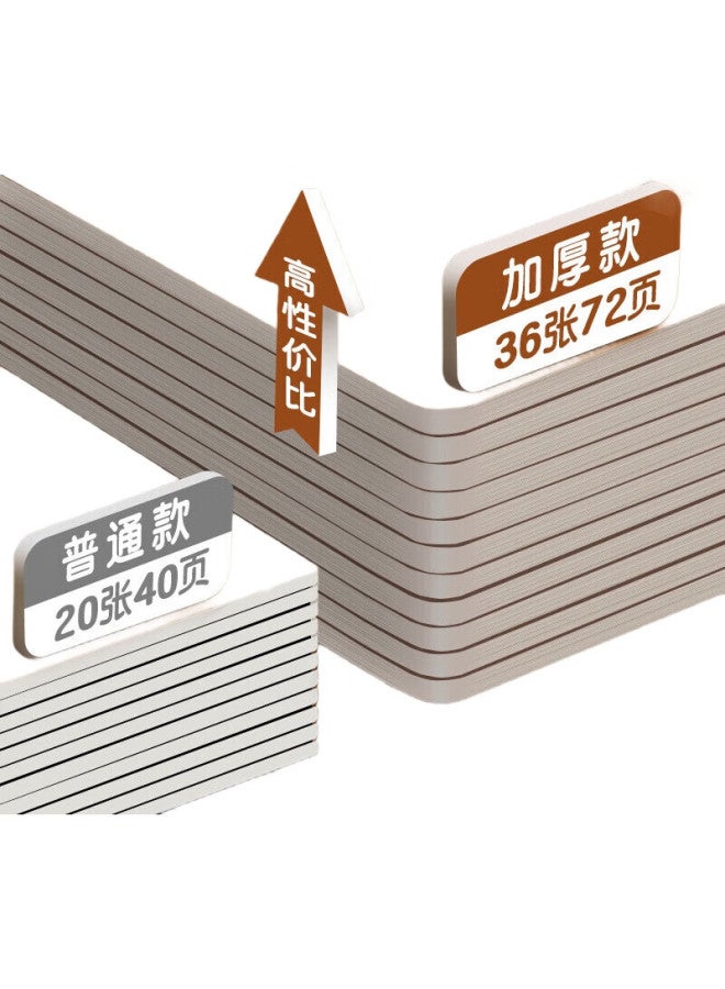 Bojiao Primary School Exercise Book 16K Homework Composition Subject Notebook Middle School Practice Book Cowhide Paper Large Size Sewing Book Mathematics Book (5-Pack) - Image 3