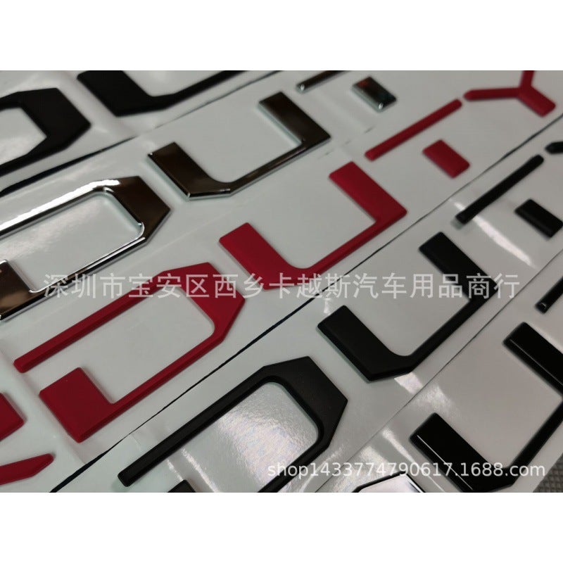 Generic Applicable to 17-20 Ford SUPERDUTY engine hood modified car labeling ABS 3D car logo Bright Black