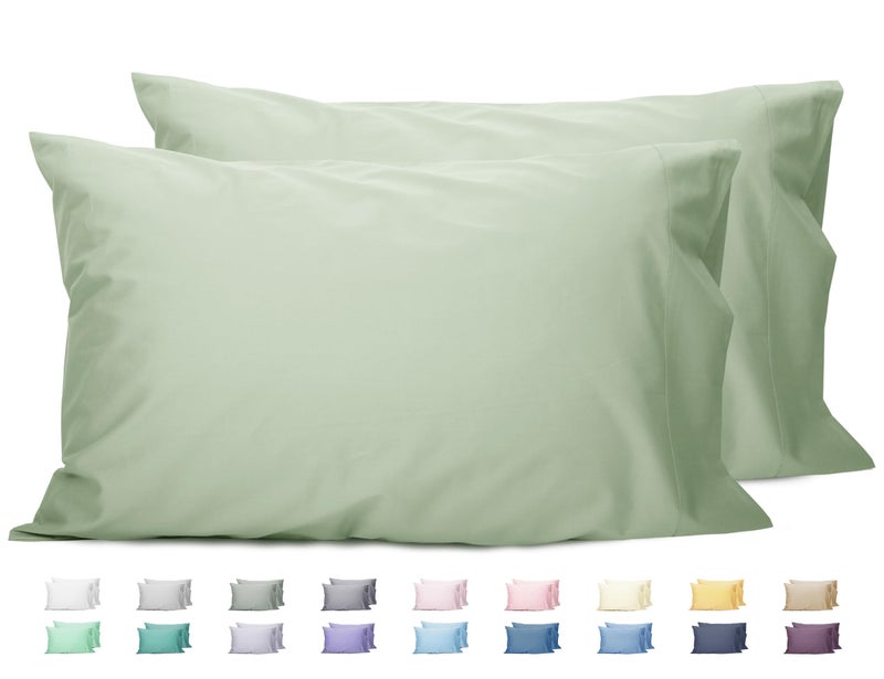 Sunflower King Pillowcases Set Of 2  100% Cotton King Size Pillow Cases 2  20?40 Inches Swamp  Soft And Breathable - Image 1