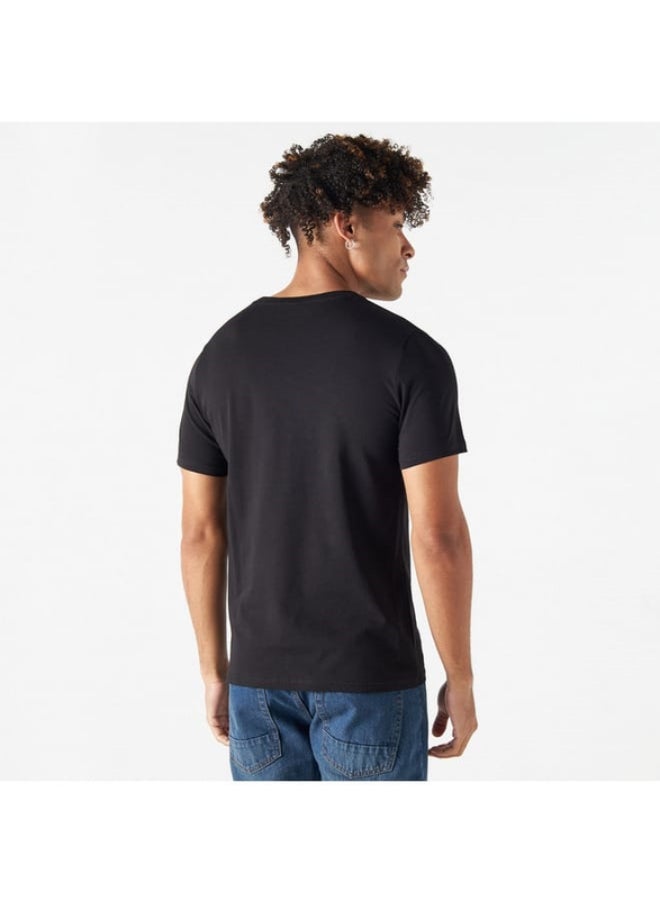 SP Characters - The Las Vegas Raiders Print Crew Neck T-shirt with Short Sleeves - Image 1